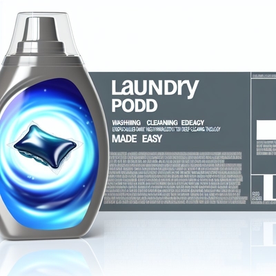 Washing Clothing Made Easy with Liquid Form Laundry Detergent Pods Deep Cleaning Technology