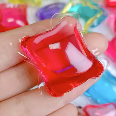8g Clean Laundry Pods Blue Red Yellow Washing Machine Pods For Sensitive Skin