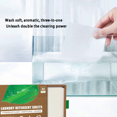 Fragrance Laundry Sheets Detergent 30pcs Laundry Detergent Eco Sheets