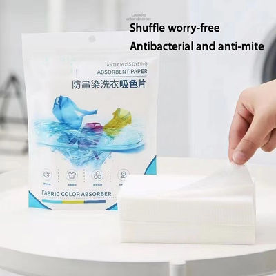 Biodegradable Color Absorbing Laundry Sheets 50pcs Dye Absorbing Laundry Sheets