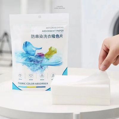 Customizable Color Absorber Sheets White Laundry Sheets Eco Friendly