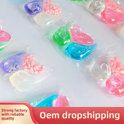 Customized Eco Friendly Detergent Pods MSDS Approval Laundry Capsules