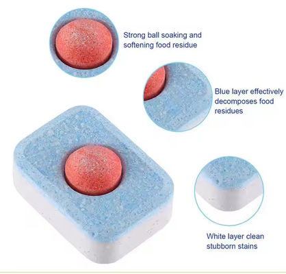 Blue Red Dishwasher Tablets Bulk Plastic Free Dishwasher Pods