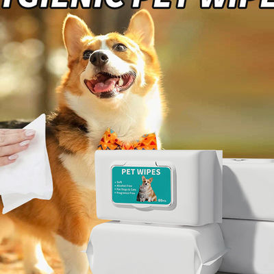 Deodorize Pet Wet Wipes For Puppies Antibacterial Cat Wet Tissue