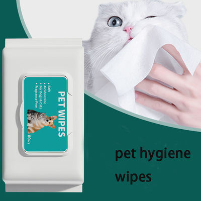Flip Top Puppy Wet Wipes Household 80 Pieces Dog Fresh Wipes