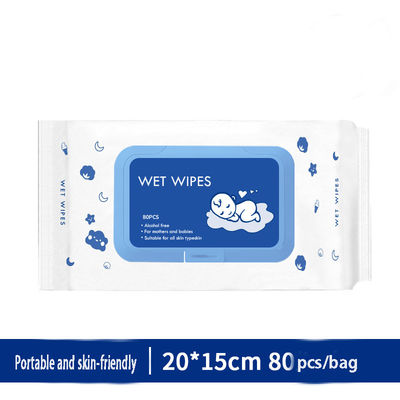 Toddlers Antibacterial Wet Wipes Eco Friendly Wet Wipes Family Pack