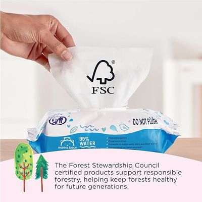 Mildness Water Wet Wipes For Sensitive Skin Unscented Customized