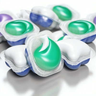 Dissolvable Laundry Detergent Pods Eco-Friendly and Fragrance-Free for Fresh Clothes