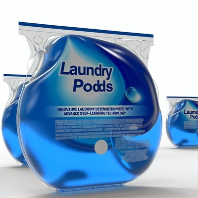 Washing Clothing Made Easy with Liquid Form Laundry Detergent Pods Deep Cleaning Technology