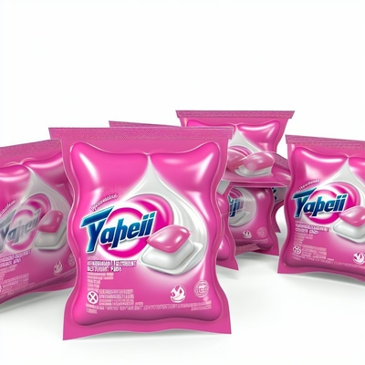 Hypoallergenic Laundry Detergent Pods Eco-Friendly Pink Colors
